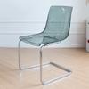 Silla transparente de diseño nórdico, respaldo acrílico, silla de comedor sencilla, celebridad de internet, mediados de siglo, ocio, silla TOAs al por mayor