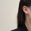 Aretes de Aro de Metal Estilo Francés, Aretes de Aro Sencillos, Nuevo Diseño de Nicho de Moda, Aretes Únicos y Elegantes para Mujer, Hacen que el Rostro Parezca Más Pequeño