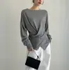 Suéter de punto de lana con diseño de nicho personalizado Xu Dafan de cintura cruzada para mujer, adecuado tanto para llevar solo como en capas