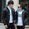 Chaqueta con capucha de algodón acolchado para hombre, nueva moda de otoño e invierno 2018, chaqueta con capucha de algodón acolchado para hombre, venta directa de fábrica