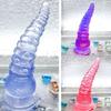 Plug Anal Tentáculo de Polvo, Vibrador de Formato Especial, Expansor Anal de Bola de PVC, Contas Anais de Cristal Transparente Atacado