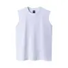 260g Peso Pesado 32 Hilos Hilo Doble Algodón Puro Chaleco Superior Estilo Moderno Unisex Moda Urbana Venta al por Mayor Ropa Deportiva Estampada