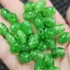 10 * 12 mm cuentas de agujero grande Cuentas sueltas de Jade Verde Yang Camino del Dinero cuentas de pase pulsera DIY collar accesorios de joyería