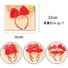 Comércio exterior novo faixa de cabelo de ponto de onda cor sólida tridimensional grande laço diária vermelha versátil desenho animado infantil headwear coreano