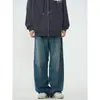 Estilo Harajuku Outono Artístico Tendência Jovem Simples Jeans Estiloso Novo Jeans Longo para Homens