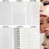Pegatinas de Perlas y Diamantes con Adhesivo, Pegatinas de Pedrería en Forma de Lágrima para Ojos y Rostro, Maquillaje de Escenario, Pegatinas de Pedrería para Cejas y Maquillaje de Ojos