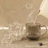 Taza de Lavado de Alta Calidad para Uso Doméstico, Nueva Taza Transparente de Lujo Ligero para Enjuague Bucal de Pareja, Vaso de Plástico para Cepillo de Dientes para Hotel y Casa de Huéspedes