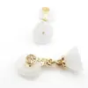 Colgante de Cápsula de Semilla de Loto de Calcedonia Chapado en Oro con Fuerte Retención de Color, Colgante de Ábaco, Accesorios de Joyería para Bricolaje, Pulsera, Collar
