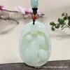 Pendente da Sorte de Jade Branco Hetian Natural para Homens e Mulheres Signo do Zodíaco Cão Pingente de Jade Auspicioso Pingente de Jade Atacado