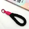 Cordón de Felpa Colorido para Teléfono de Otoño e Invierno, Llavero de Muñeca Corto a la Moda, Correa Anticaída para Botellas de Agua y Accesorios de Bolsa
