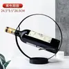 Estante de vino para el hogar, estante de vino decorativo, soporte para botellas de vino, estante de vino de estilo europeo, estante de vino para el hogar, pieza decorativa