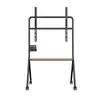 Soporte de TV de Pie Móvil para TV Colgador de TV Soporte Artístico de Lujo Ligero Carrito de TV de Moda con Ruedas