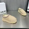 Moda Estilo Coreano 2026 Moda Outono/Inverno Chinelos de Algodão com Solado Grosso para Mulheres Chinelos Fechados Quentes Espessados Slip-On Sapatos Preguiçosos