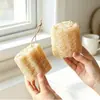Esponja natural de lufa, un esencial de cocina para lavar platos, un cepillo especial para fregar ollas y sartenes, hecha de fibras de lufa secas, un paño de limpieza engrosado