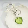 Chaveiro Pingente Coração de Cristal Sintético Acrílico Coração de Pêssego Formato de Coração para Bolsa Transparente Amazon Transfronteiriço