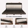 Cama de Hierro Forjado Cama Doble Dormitorio Principal Acero Inoxidable Cama de Hierro con Suspensión Marco de Acero Engrosado Cama Moderna Simple Suspendida