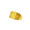 Anillo Curvo para Hombre Aleación Oro de Imitación Anillo de la Fortuna para Hombre Anillo de Jefe Puesto de Exposición Anillo Grande Joyería Joyería Al por Mayor