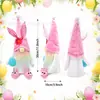 2026 Conejo de Pascua de Peluche Transfronterizo Muñeco Gnomo Estrella para la Punta del Árbol Muñeco Lindo de Pie Adorno de Decoración de Ambiente