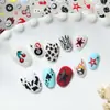 Pegatinas Creativas para Uñas de Billar con Dados 5D en Relieve Llama Tridimensional Estrella de Cinco Puntas Pegatinas de Arte para Uñas DIY Accesorios Sl Modelo