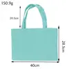 Bolsa de Lona Estilo Ins Bolsa Carteiro Bolsa de Lona Lisa DIY Pintada à Mão Colorida Sacola de Compras Colorida Bolsa de Lona de Algodão Colorida