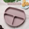 Plato de Cena de Silicona para Niños Plato con Ventosa Plato Dieléctrico para Bebé Suministros para Alimentos para el Hogar Vajilla Suministros de Grado Alimenticio Venta al por Mayor