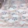 Tejido de Encaje Delgado de Verano, Encaje Jacquard Bicolor Similar al Algodón con Diseño Floral Hueco, Fabricante de Tejidos de Encaje