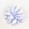 Nuevas Flores Pequeñas Florales de Gasa Hechas a Mano de 8 cm, Accesorios para Adornos de Cabello, Flores de Rosa de Tela Tridimensionales para Ropa DIY