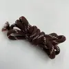Cordão de Corda Trançada de Poliéster de 5 mm, Corda Trançada Colorida Feita à Mão, Cordão de Fechamento Paracord, Cordão para Chapéu