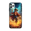 16 Capas de Celular Anime Tendência One Piece 17 Adequadas para Capa Apple 14 Pro Max 13 Capa à Prova de Choque 15 para Homens