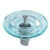 Em estoque Fornecimento LXHY-100 120 Isolador de vidro de suspensão de disco resistente à poluição Isolador de vidro temperado