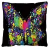 Funda de almohada de felpa corta de mariposa para el hogar transfronteriza, funda de almohada con estampado digital de gráfico de dibujos animados, cojín de almohada