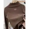 Camiseta de Manga Larga para Niñas Otoño/Invierno 2026 Nuevo Estilo Top Térmico de Polar Alemán para Niños Medianos y Mayores Estilo Coreano Elegante Top con Volantes Ropa Interior