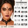 Pegatinas para Ojos de Halloween al por Mayor Pegatinas Creativas para Maquillaje de Ojos Decoración de Fiesta Maquillaje Oscuro Pegatinas de Tatuaje para Ojos Personalizadas
