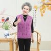 Chaleco de visón de terciopelo estilo occidental para otoño 2023 para madres nuevas de 60 años 80 mujeres de mediana edad invierno abrigo chaleco combinable