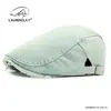 Boina de Mezclilla Lavada Estilo Cuatro Estaciones para Mujer, Gorra de Béisbol Personalizada Street Fashion Desgastada, Gorra Retro Británica