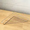 Escorredor triangular para pia de cozinha, prateleira de canto em aço inoxidável para guardar panos, esponjas e palha de aço