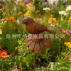 Adornos Metálicos de Pájaros Más Vendidos Transfronterizos con Acabado de Óxido Artificial para Decoración de Patios Exteriores y Jardines Creatividad