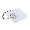 Gancho adhesivo fuerte directo de fábrica sin costuras de viscosa transparente para el hogar, puerta de cocina, pared del baño, sin perforaciones