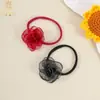 Accesorios para el Cabello Nuevos Transfronterizos Europeos y Americanos Flor de Malla Simple Banda Fina para el Cabello que no Aprieta Diadema Protectora para la Fontanela del Bebé
