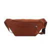 Riñonera Vertical de Pana Multicapa con Cremallera para Mujer, Correa Ancha Ajustable para el Pecho, Bolso Cruzado Pequeño Casual Deportivo Vintage