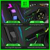 Ratón LIMEIDE Li Magnesio V7 con luz colorida y cable USB luminoso para juegos competitivos. Ratón Amazon transfronterizo.