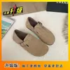 Versátiles Zapatos Birkenstock con Forro de Polar para Mujer 2026 Otoño/Invierno Nuevo Estilo Slip-on Zapatos tipo mocasín para persona perezosa Estilo Popular de Celebridad de Internet Zapatos de Algodón de Moda