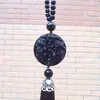Cristal artificial de obsidiana requintado duplo-Pingente de carro infantil pingente de jade joias de segurança para pendurar no carro