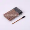 Nuevo cepillo desechable para pestañas de fibra de coco, cepillo dual para cejas en espiral y peine para pestañas, herramienta de belleza desechable portátil