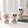 Transfronteiriço Novo Crânio de Halloween Verde Carnudo Vaso de Flores para Plantio Decoração de Jardim Decoração Criativa de Resina Decoração