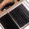 Populares Transfronterizos 10-100D Pestañas Postizas de Un Solo Racimo Curvas 10-18mm Pelo Segmentado DIY Pestañas Naturales Espesas