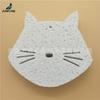Esponja Puff Facial Gato Blanco Algodón Absorbente Pulpa de Madera Rosa