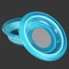 Com bacia de mistura de isca de disco bacia de isca dobrável de silicone bacia de isca de puxar bacia bacia de ninho bacia de isca aberta suprimentos de artes de pesca atacado