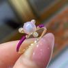 Accesorios DIY Anillo de Perlas Estilo Plata Esterlina S925 Soporte Vacío Pegamento Anillo Artesanal Soporte para Anillo Joyería de Plata 5-6mm