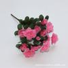 Buquê artificial Yingshan vermelho decoração para casa Azaléia mesa de jantar sala de estar flor falsa chão ao ar livre decoração de canteiro de flores flor falsa
